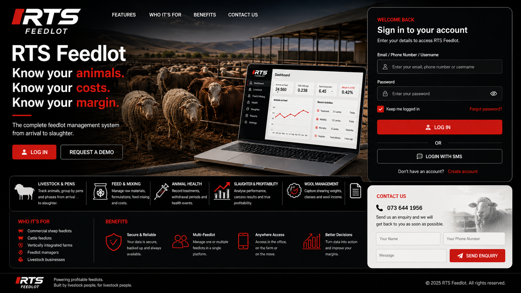 RTS Feedlot management platform